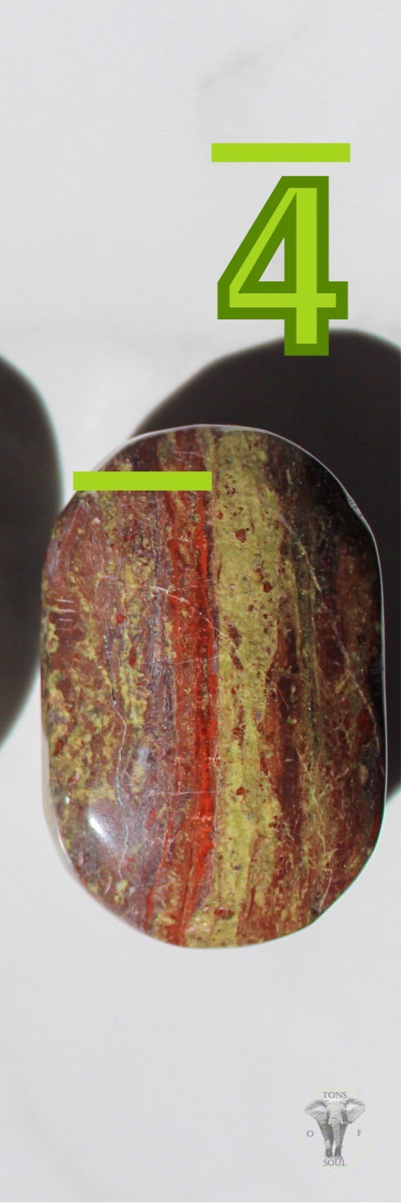 Dragon Blood Jasper Palmstone | Tons of Soul | Healing Crystals