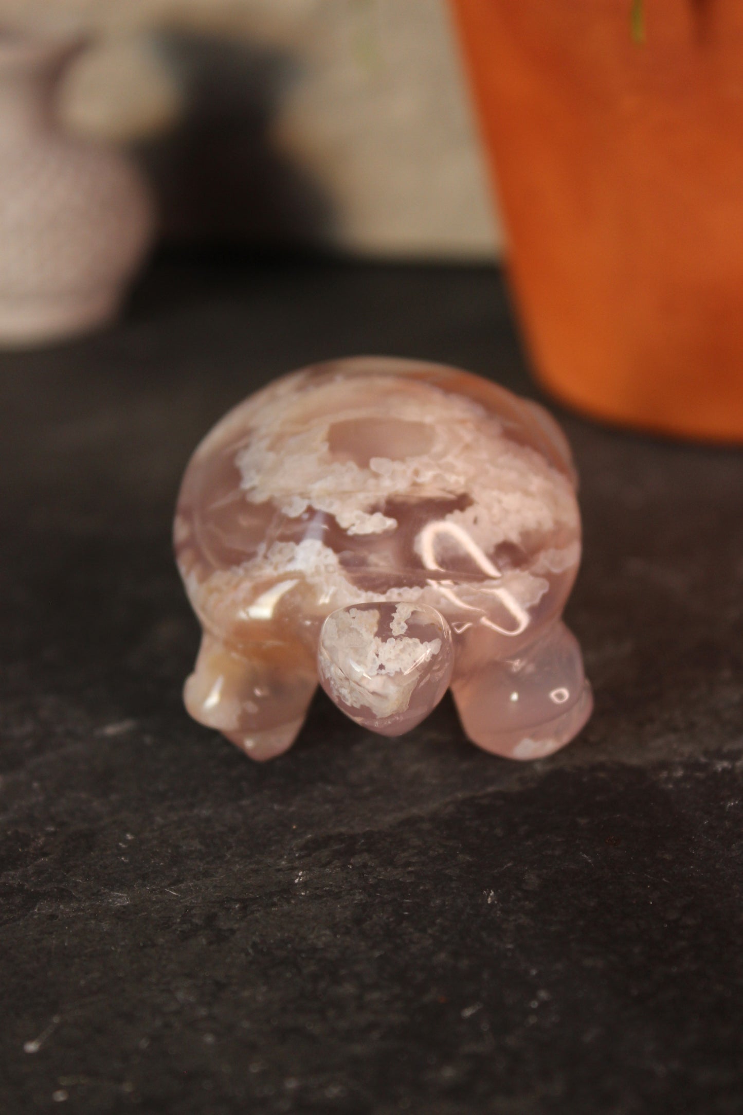 Flower Agate Turtle | Crystal Turtle | Tons of Soul
