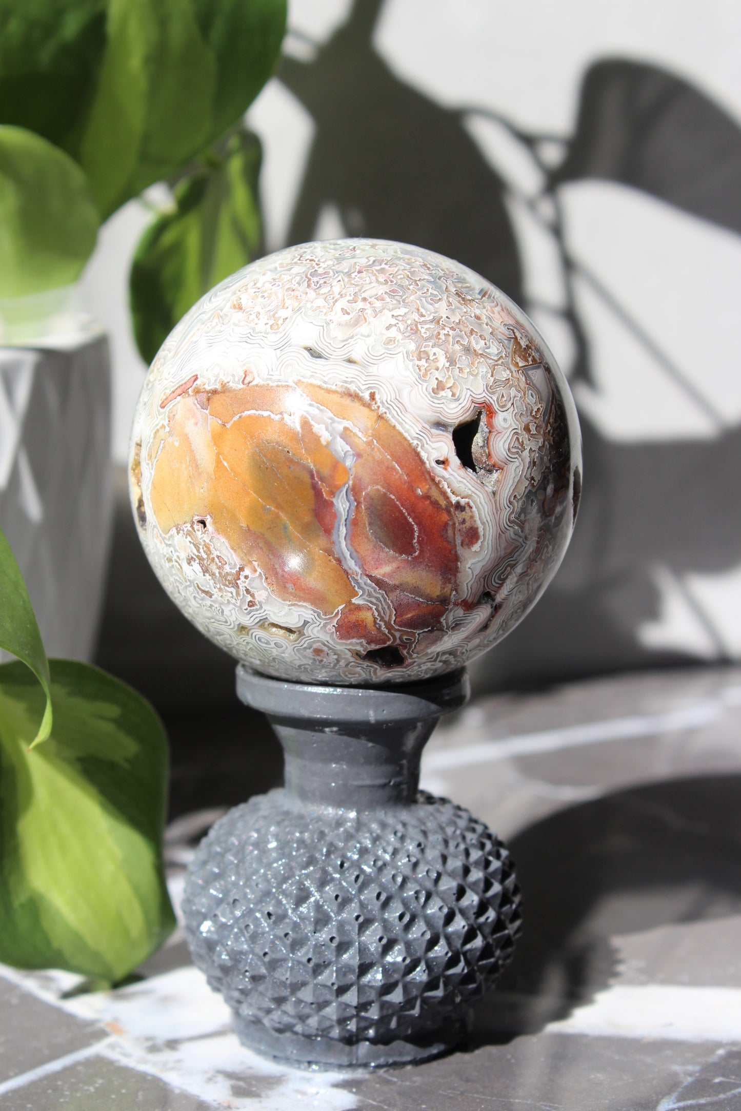 High Grade Crazy Lace Agate Sphere | Crystal Sphere | Tons of Soul