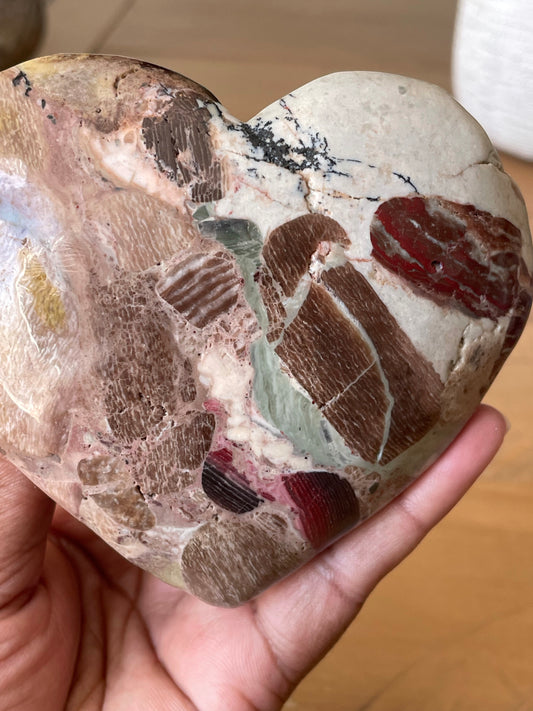 “ Bre” Pudding Stone Heart (3)