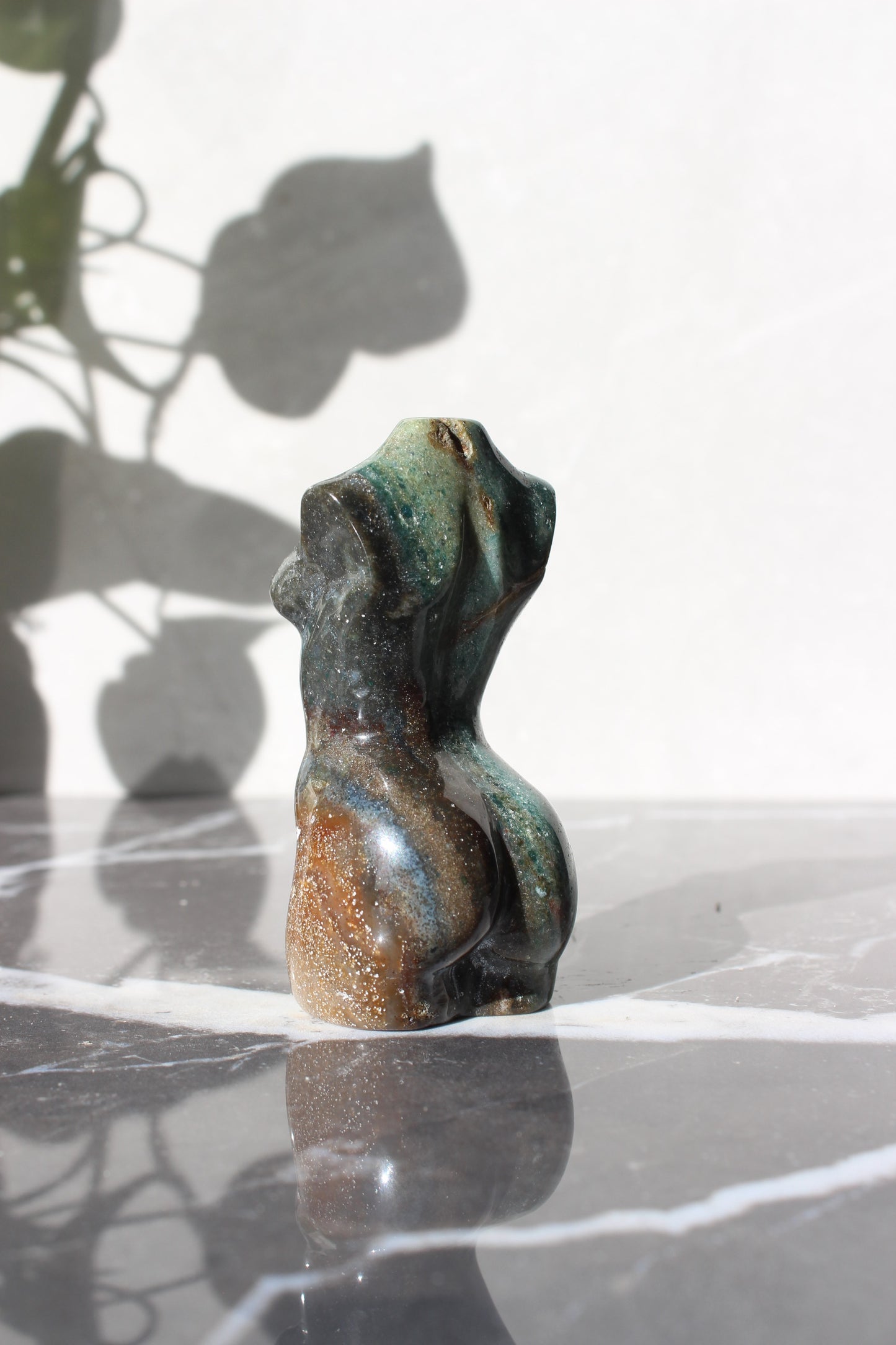 Ocean Jasper Goddess Model | Crystal Body Carving | Crystal Female Torso | Tons of Soul