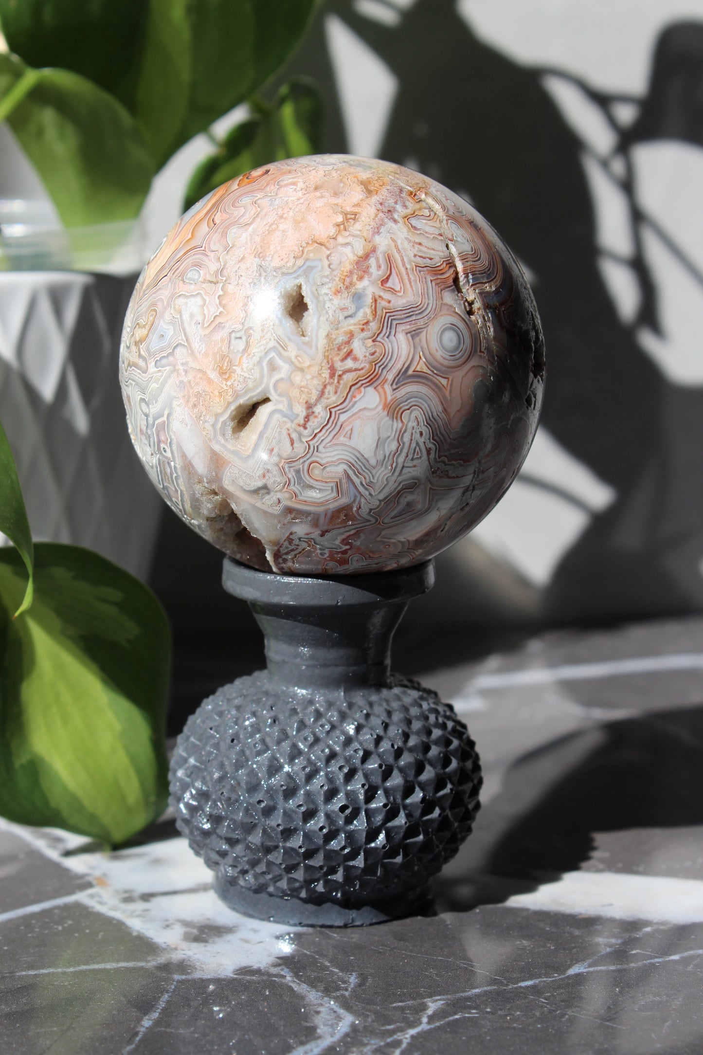 High Grade Crazy Lace Agate Sphere | Crystal Sphere | Tons of Soul