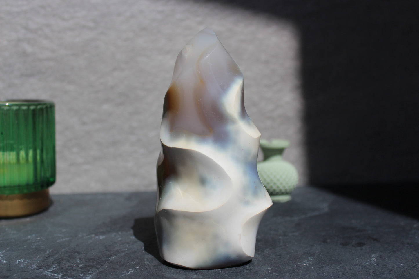 Orca Agate Flame | Brown And Gray Orca Agate Flame | Tons of Soul