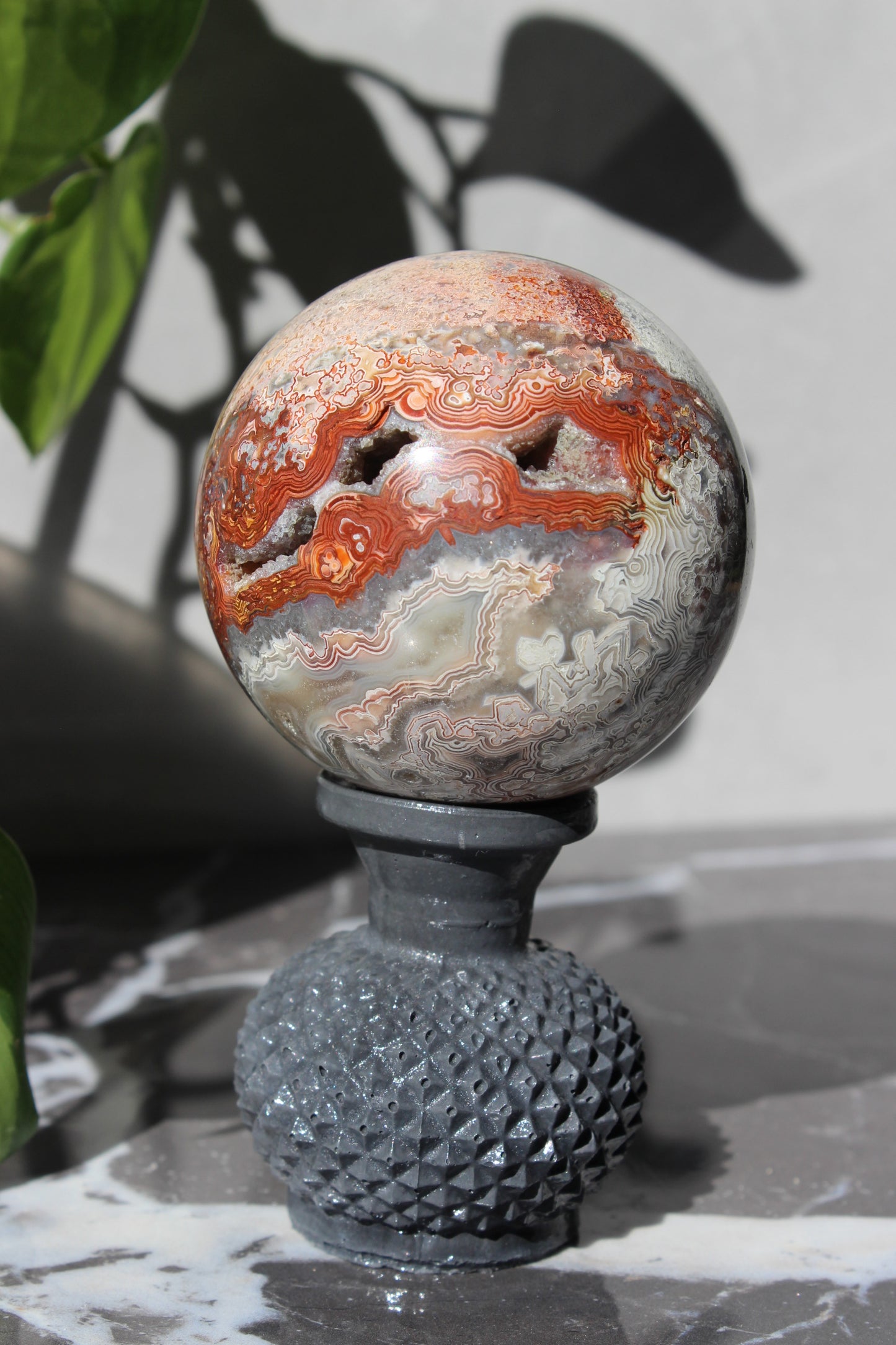 High Grade Crazy Lace Agate Sphere | Crystal Sphere | Tons of Soul