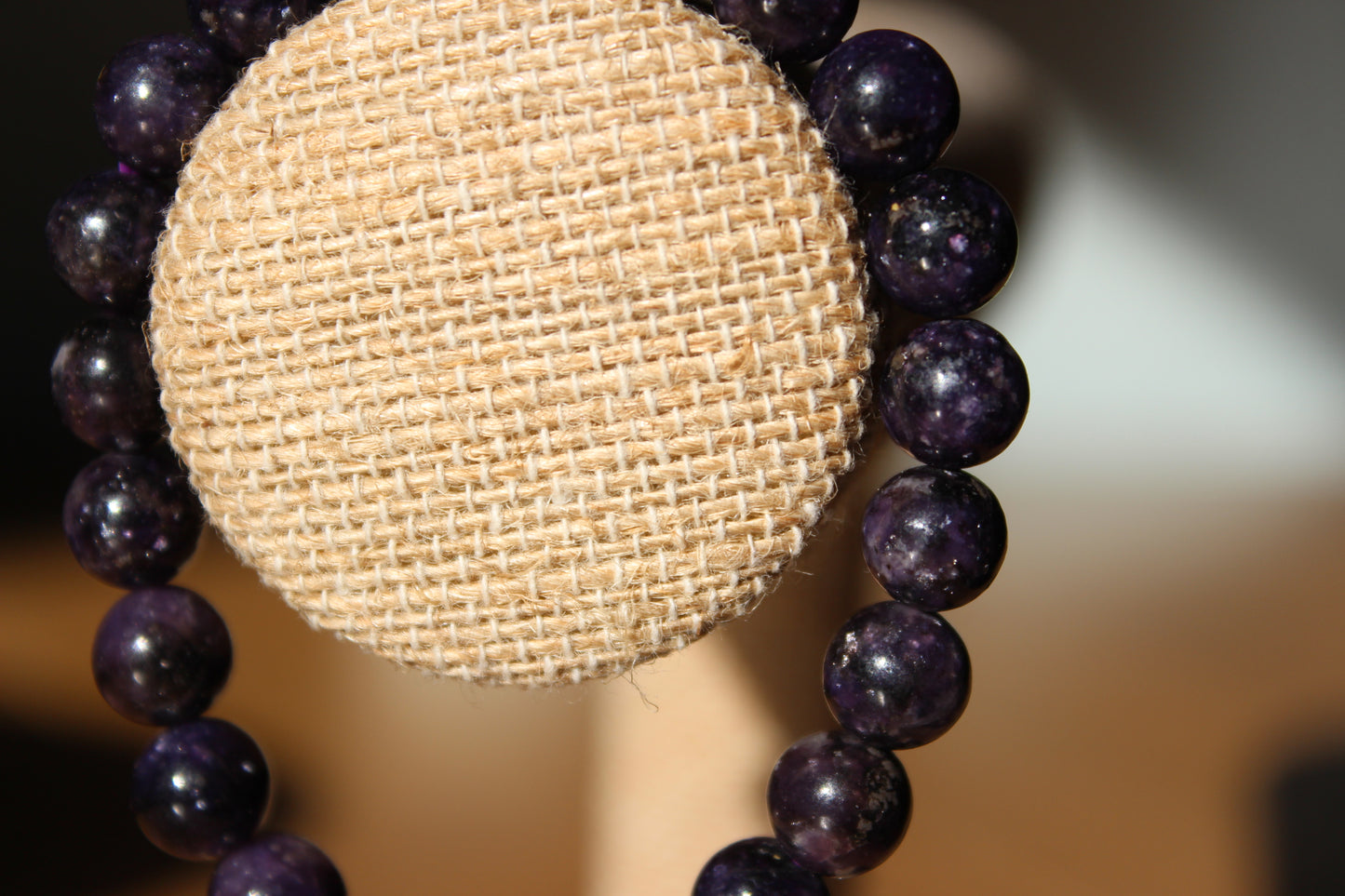 Lepidolite Bracelet | Purple High Grade Lepidolite | 8mm Crystals