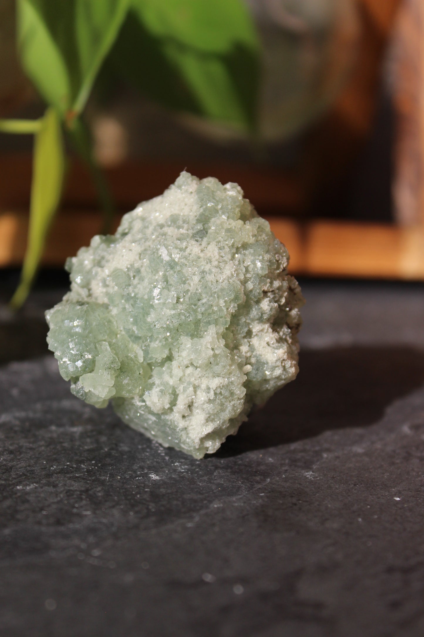 Prehnite and Epidote with Actinolite Cluster Specimen - Morocco | Raw Crystals | Tons of Soul