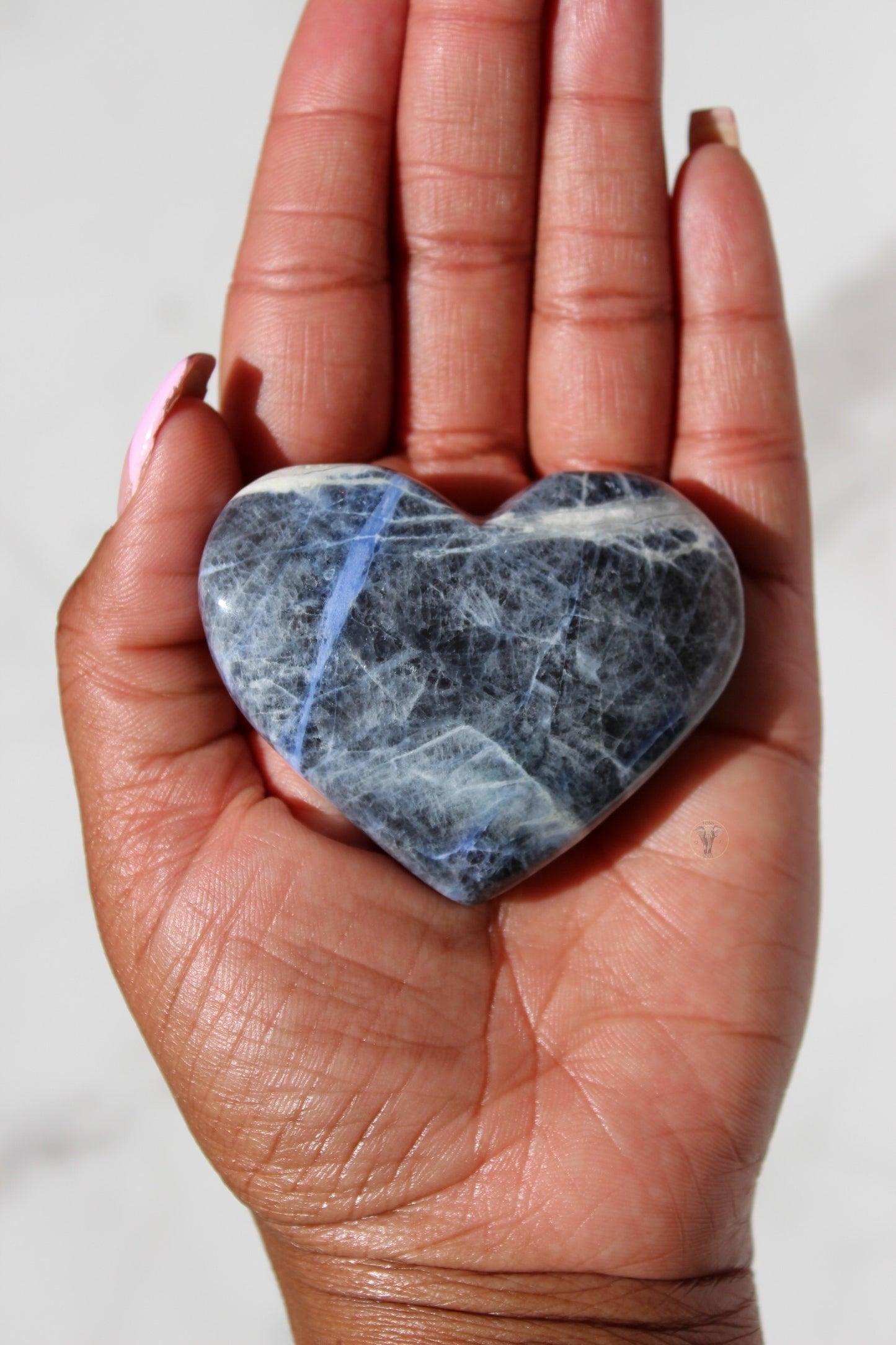 Sodalite Heart Shaped Crystal | Polished Sodalite Heart | Crystals