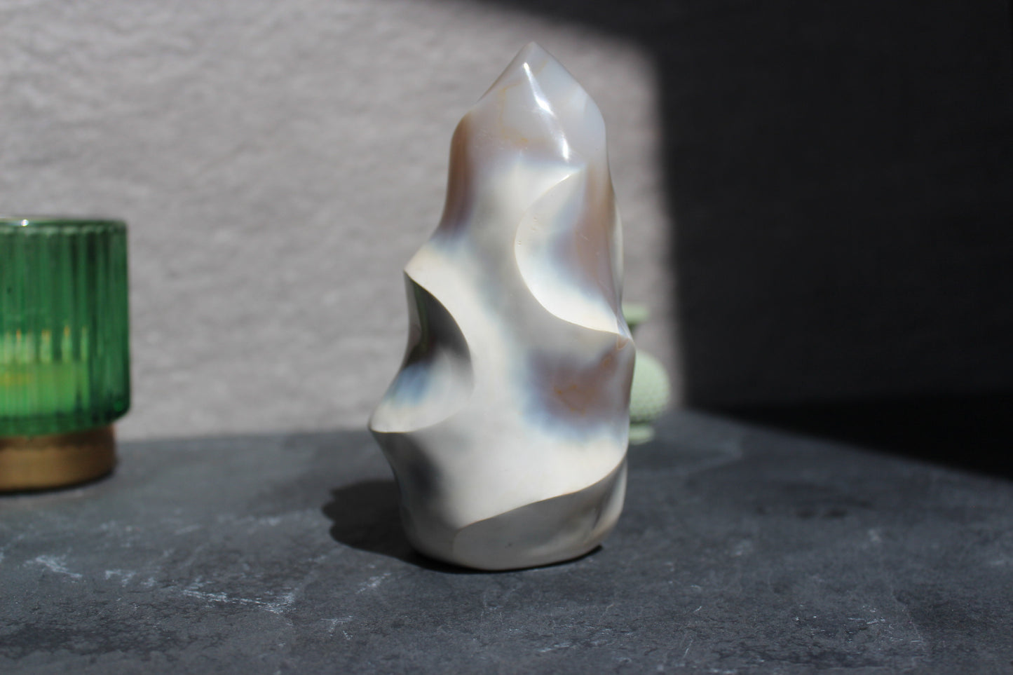 Orca Agate Flame | Brown And Gray Orca Agate Flame | Tons of Soul