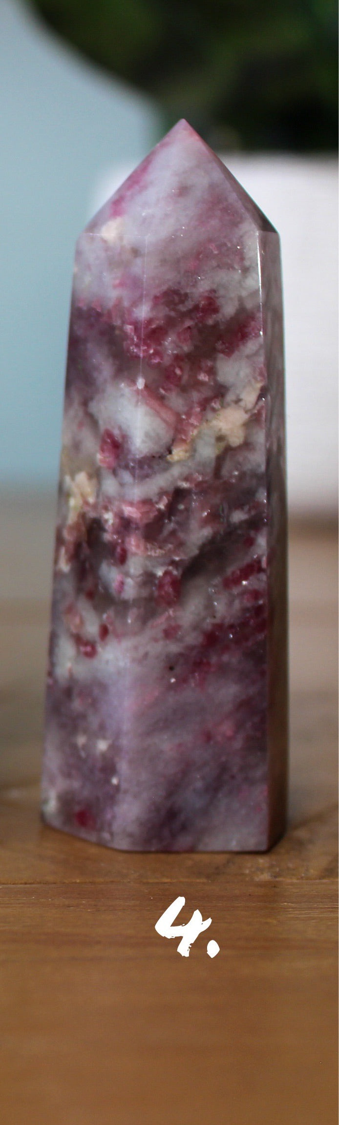 Unicorn Stone | Pink Tourmaline and Lepidolite Points | Unicorn Stone Towers | Crystals