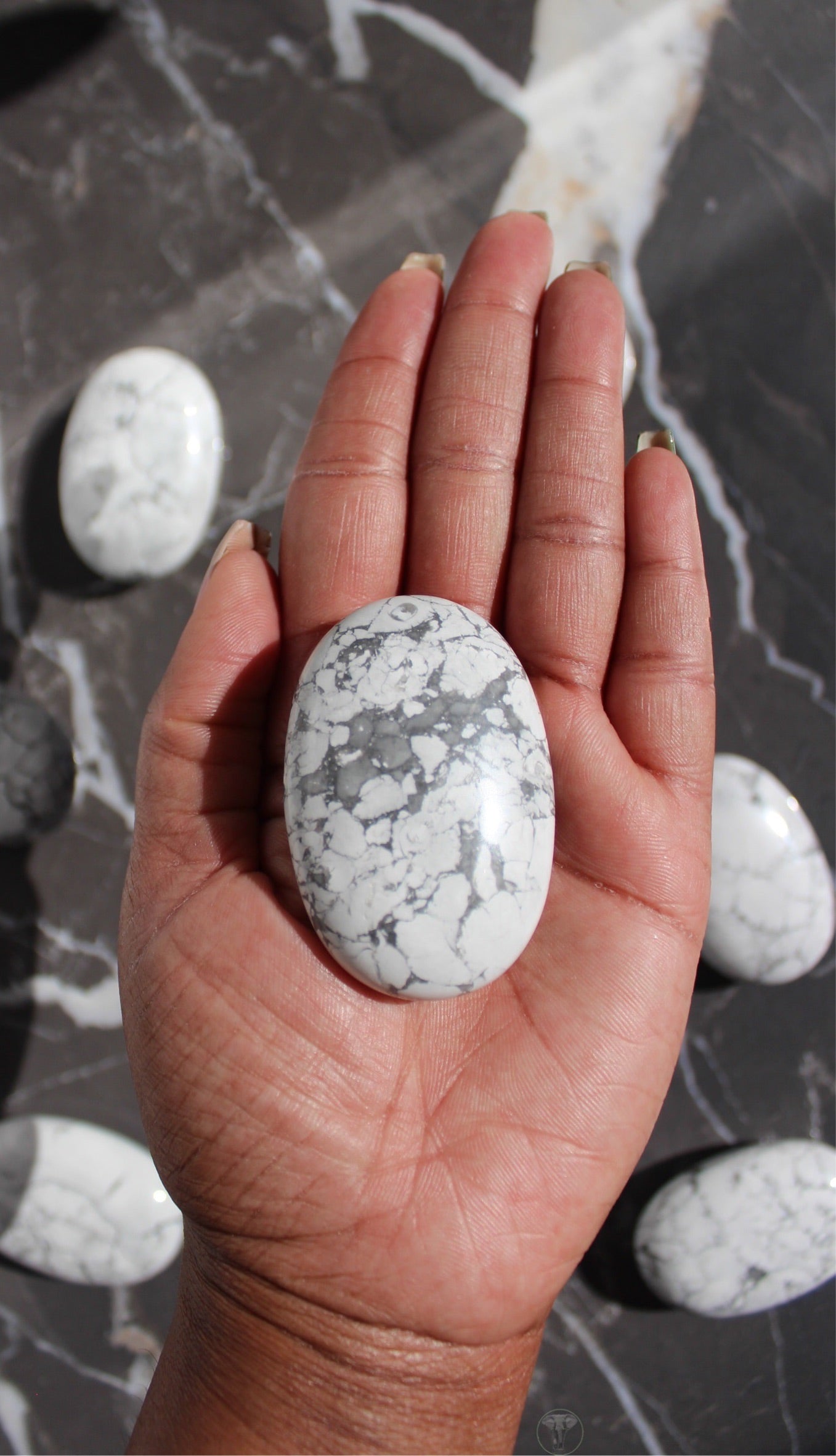 Howlite Palmstone