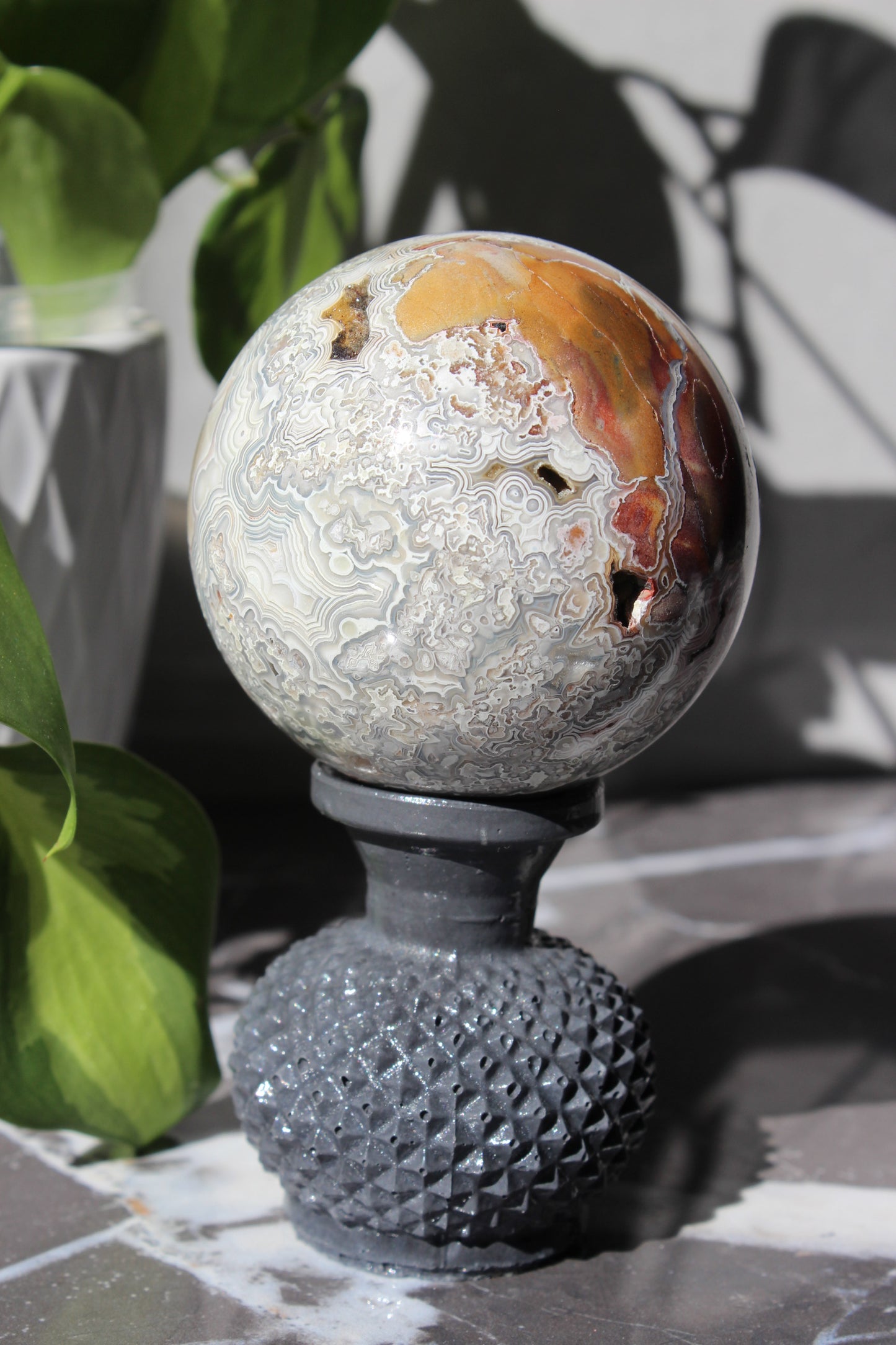 High Grade Crazy Lace Agate Sphere | Crystal Sphere | Tons of Soul