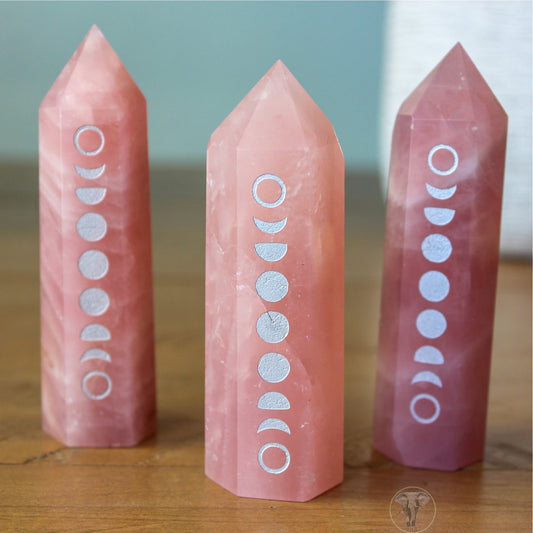 Rose Quartz Moon Phase Tower