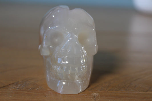 Flower Agate Skull