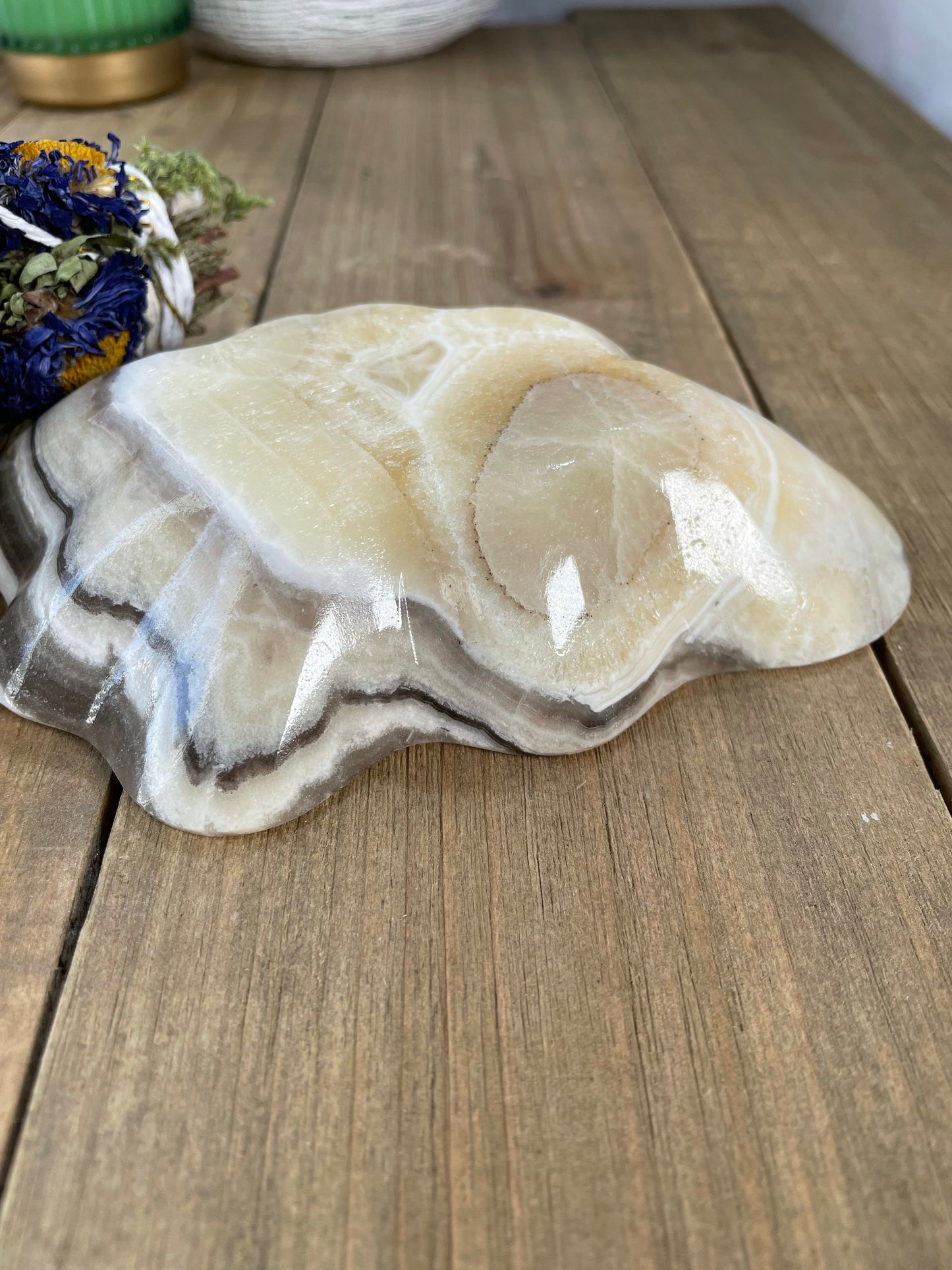 Zebra Onyx (Calcite) Bowl 2