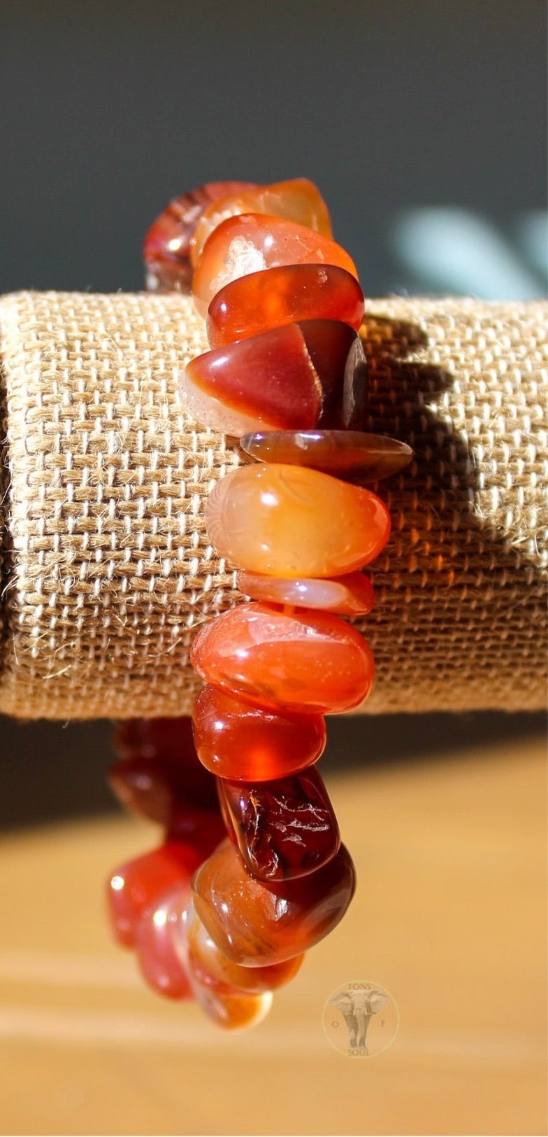 Carnelian  Bracelet | Crystal Bracelet | Tons of Soul