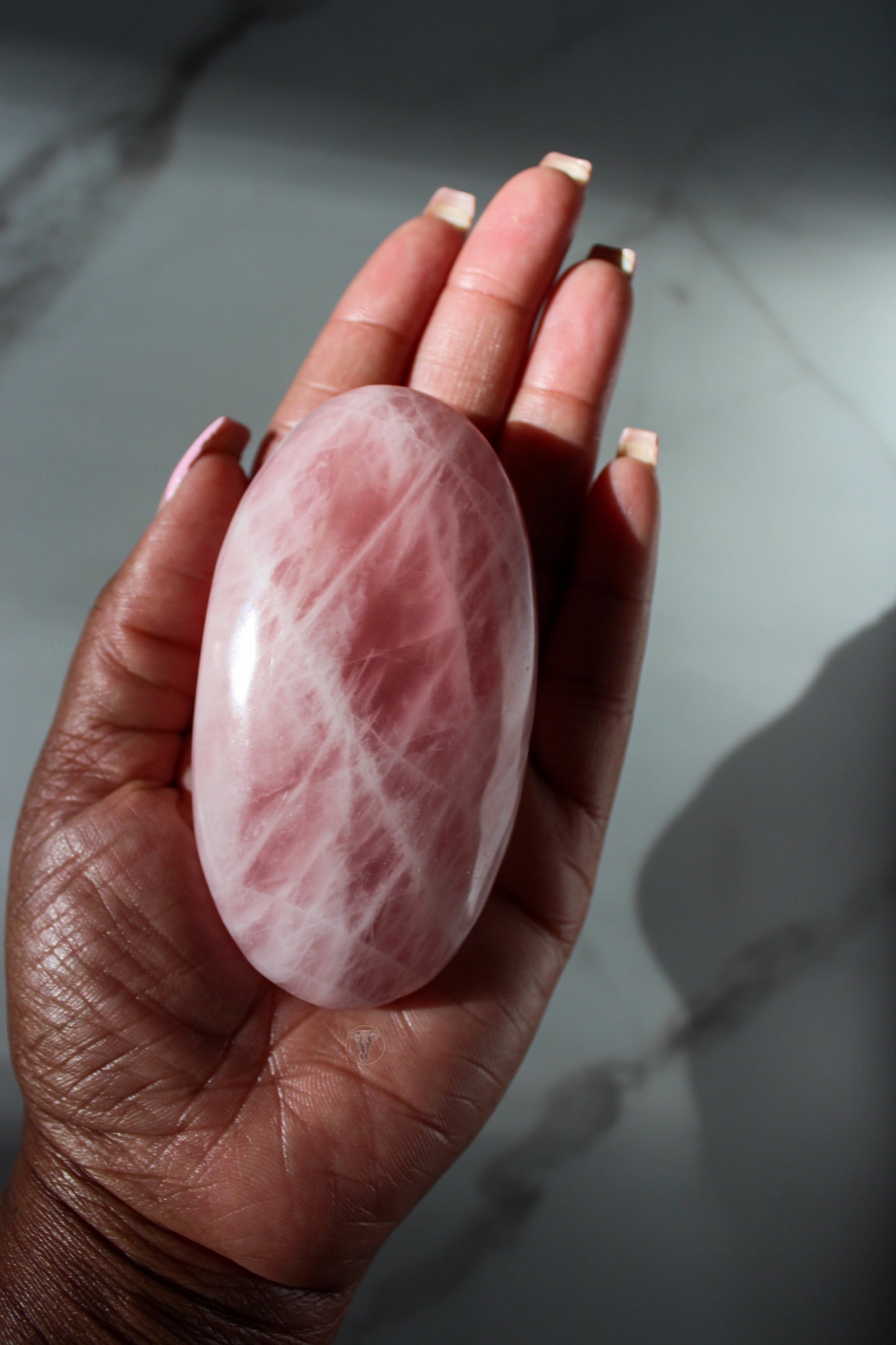 Large Rose Quartz Large Palm Stone | Tons of Soul | Healing Crystals #1