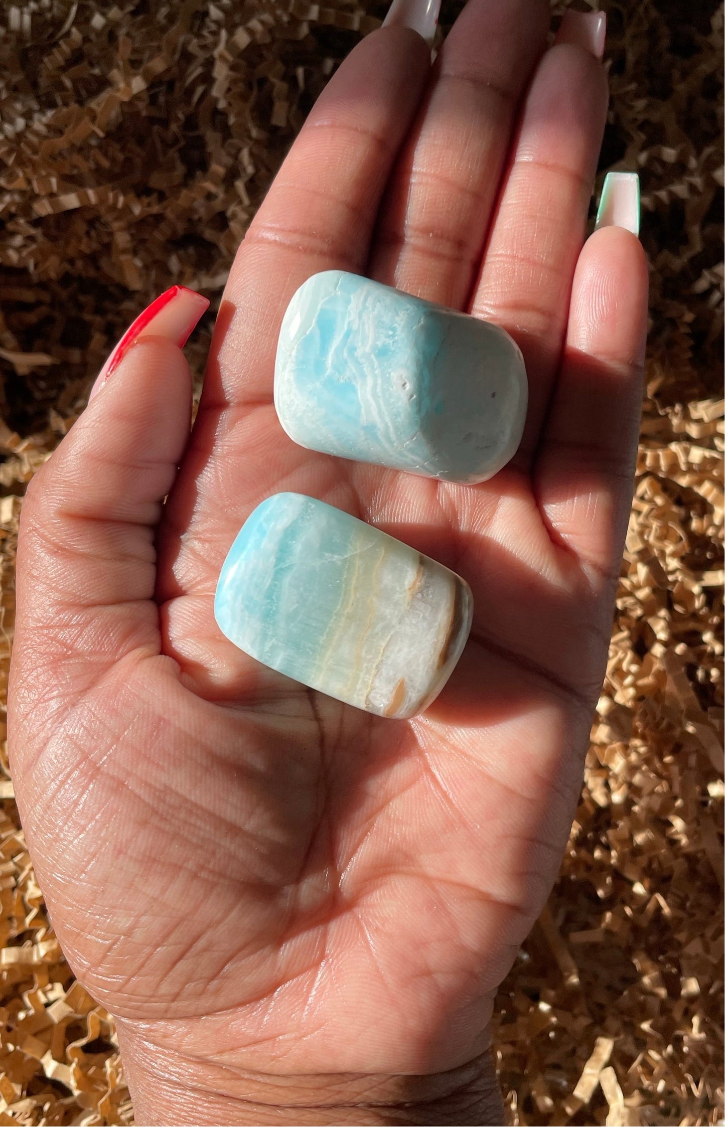 Blue Aragonite Tumble