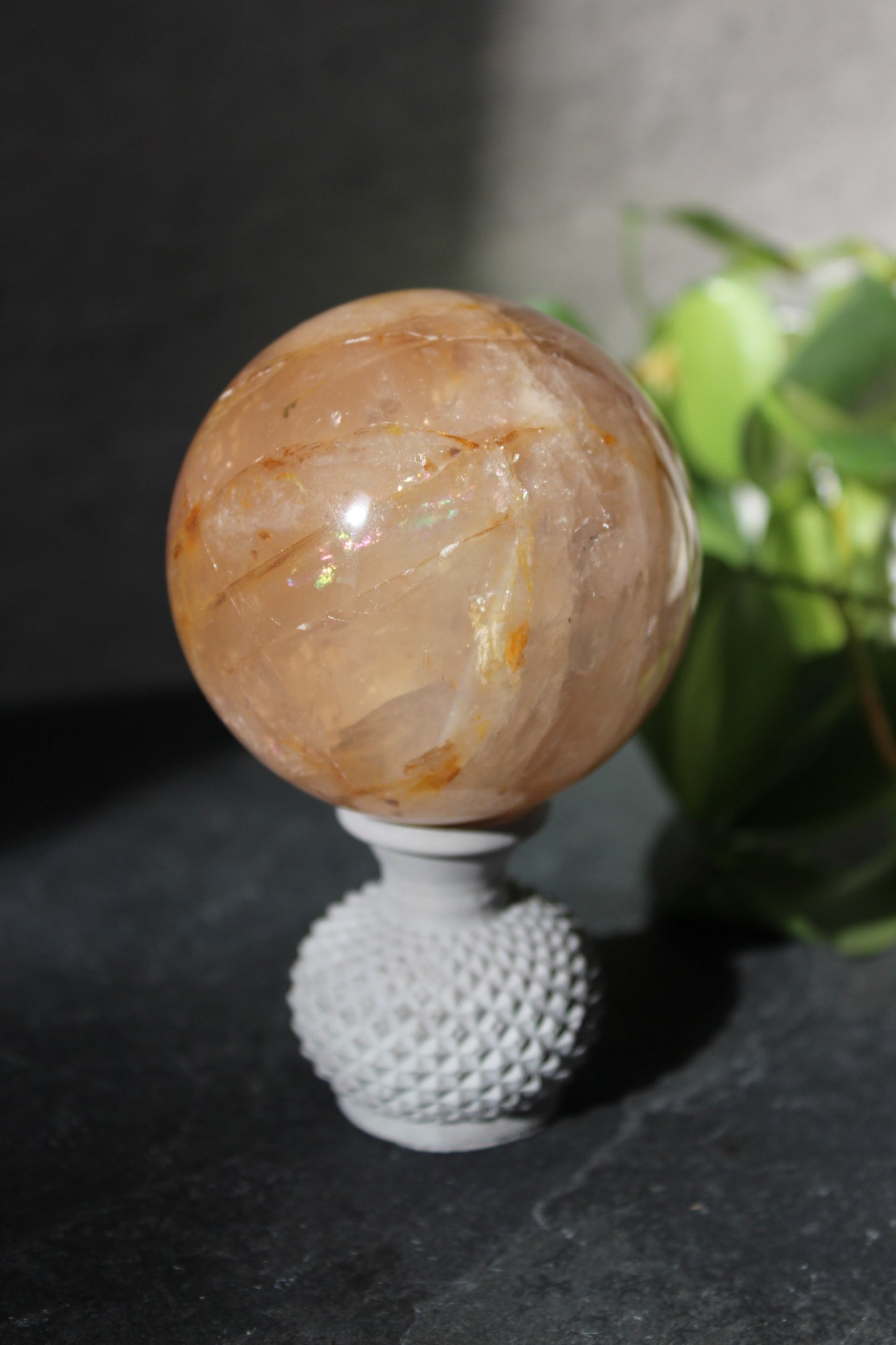 Star Golden Healer Sphere | Star Asterism Sphere | Golden Healer Crystal Ball | Crystal Sphere | Tons of Soul