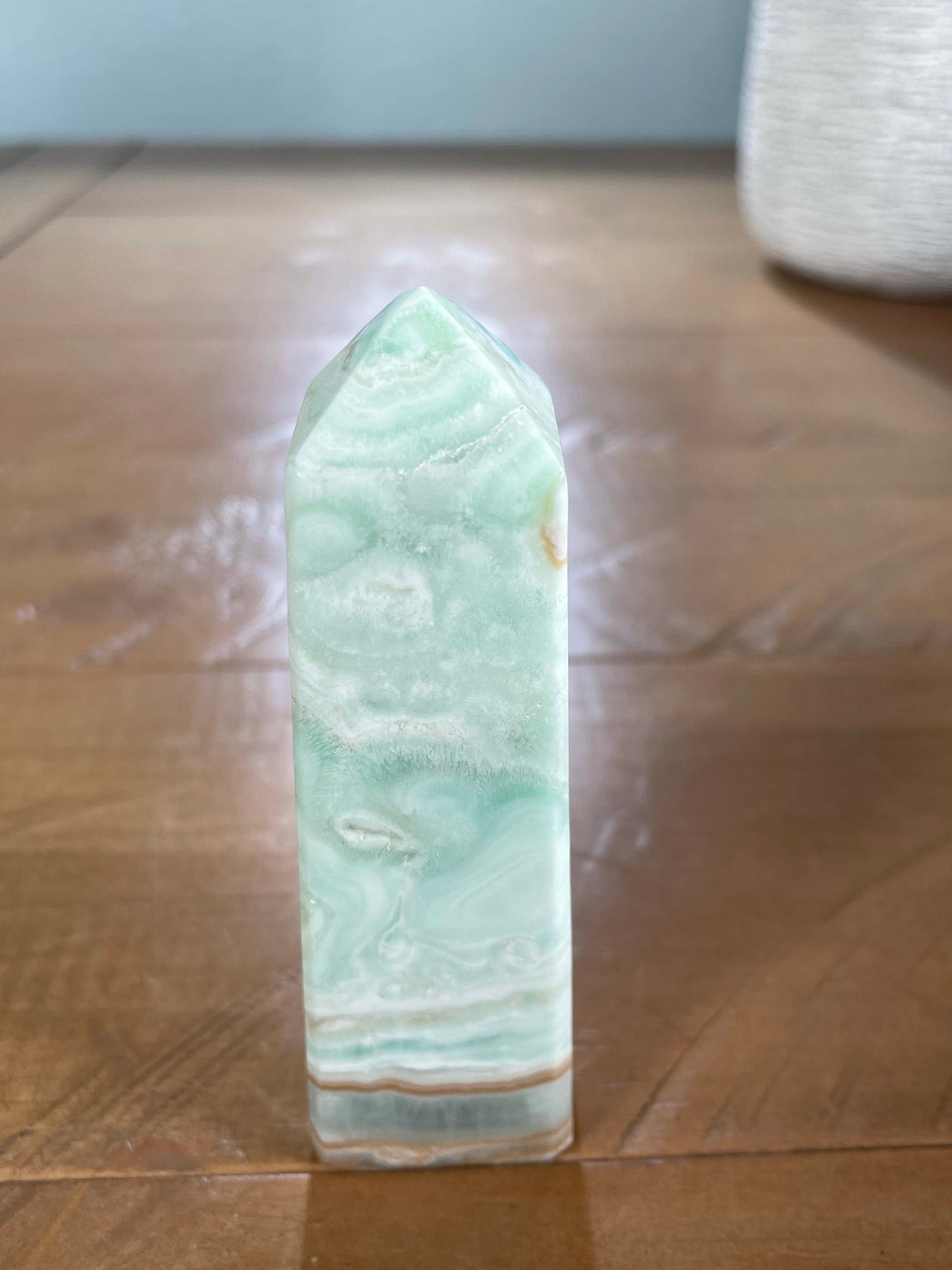 Blue Aragonite / Caribbean Calcite Obelisk (2)