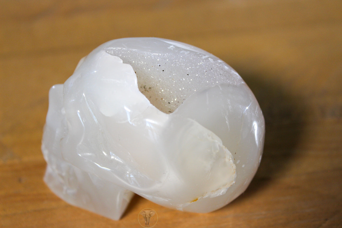 Flower Agate Skull