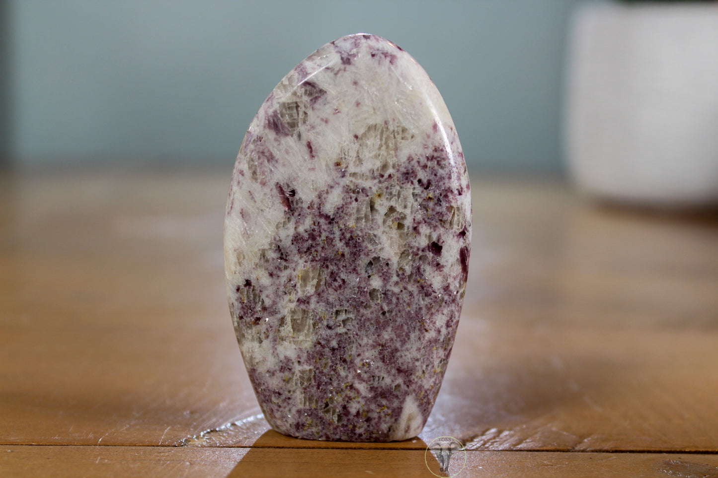 Lepidolite with Smoky Quartz Freeform (2)