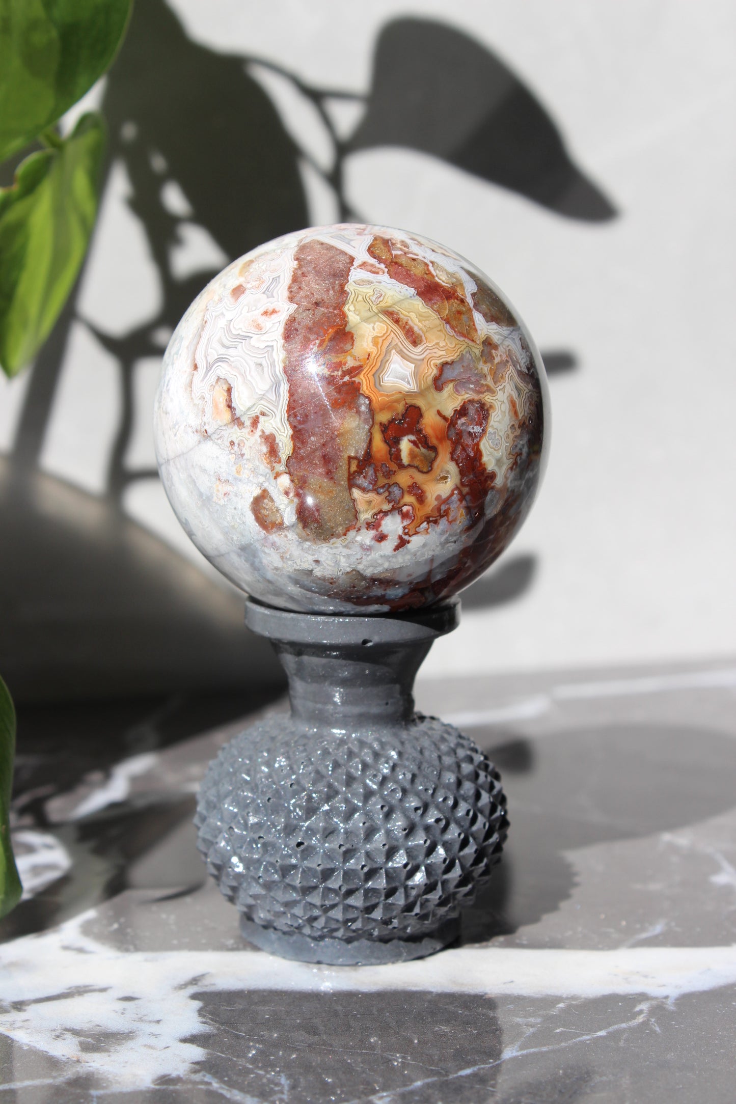 High Grade Crazy Lace Agate Sphere | Crystal Sphere | Tons of Soul