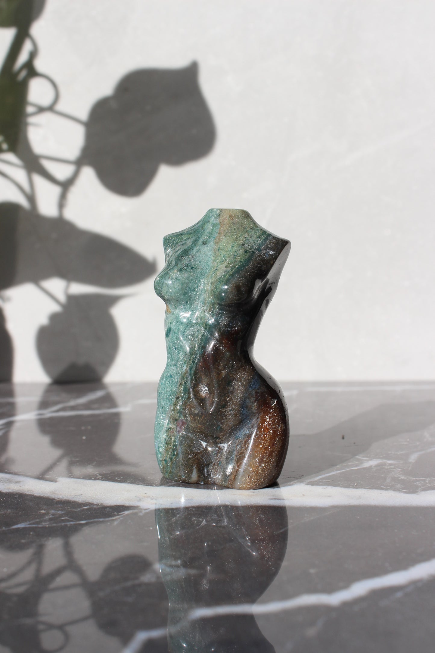 Ocean Jasper Goddess Model | Crystal Body Carving | Crystal Female Torso | Tons of Soul