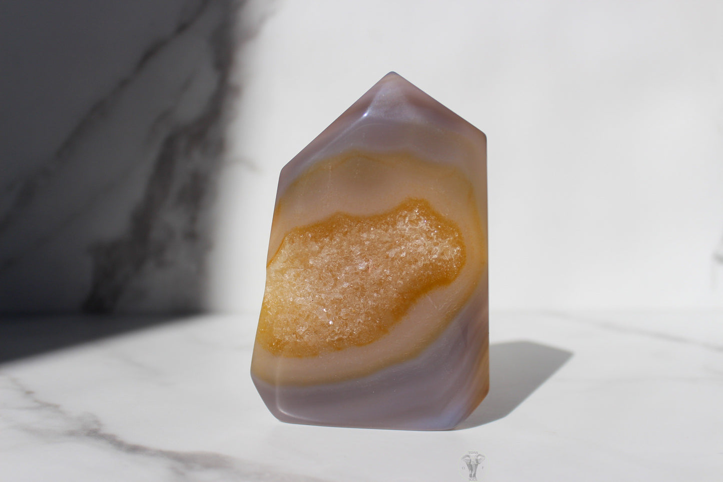Thin Druzy Agate Tower | Druzy Agate Point | Tons of Soul