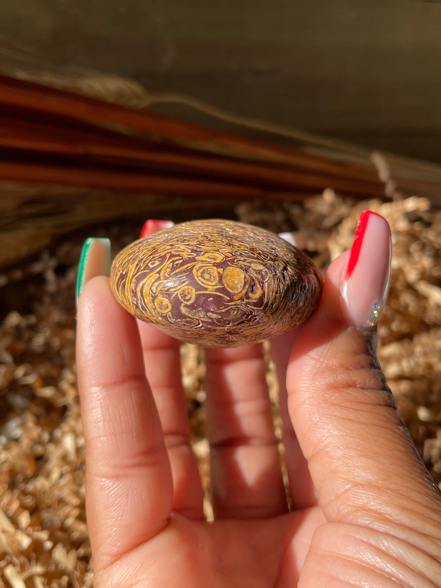 Calligraphy Stone Palmstone #3