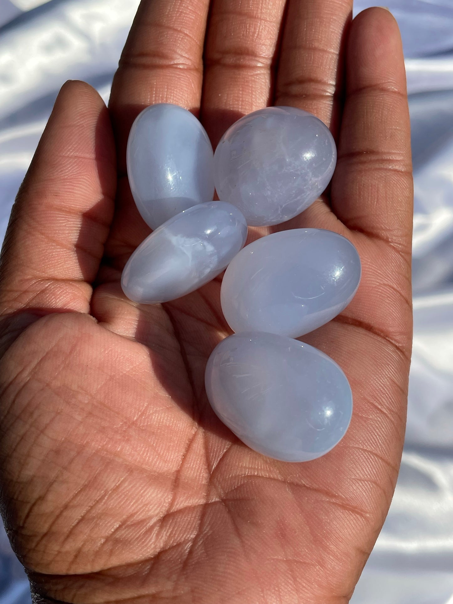 Blue Chalcedony Tumble
