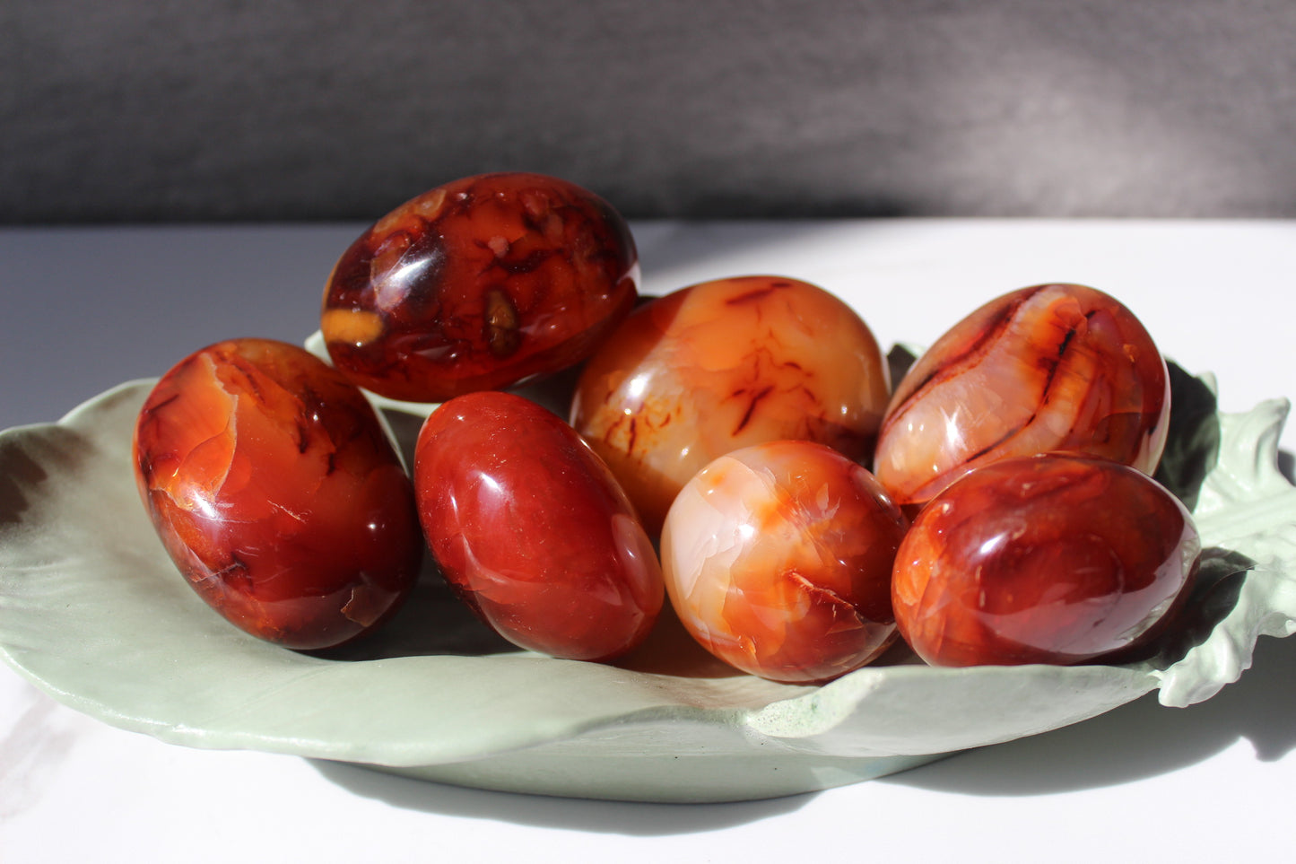 Carnelian Palmstone | Crystal Palmstone | Sacral Chakra Palmstone