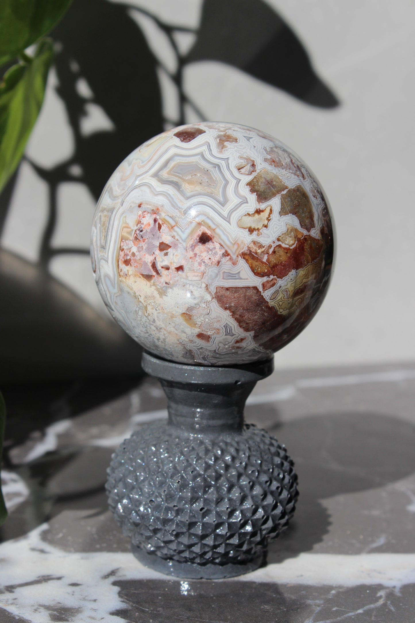 High Grade Crazy Lace Agate Sphere | Crystal Sphere | Tons of Soul