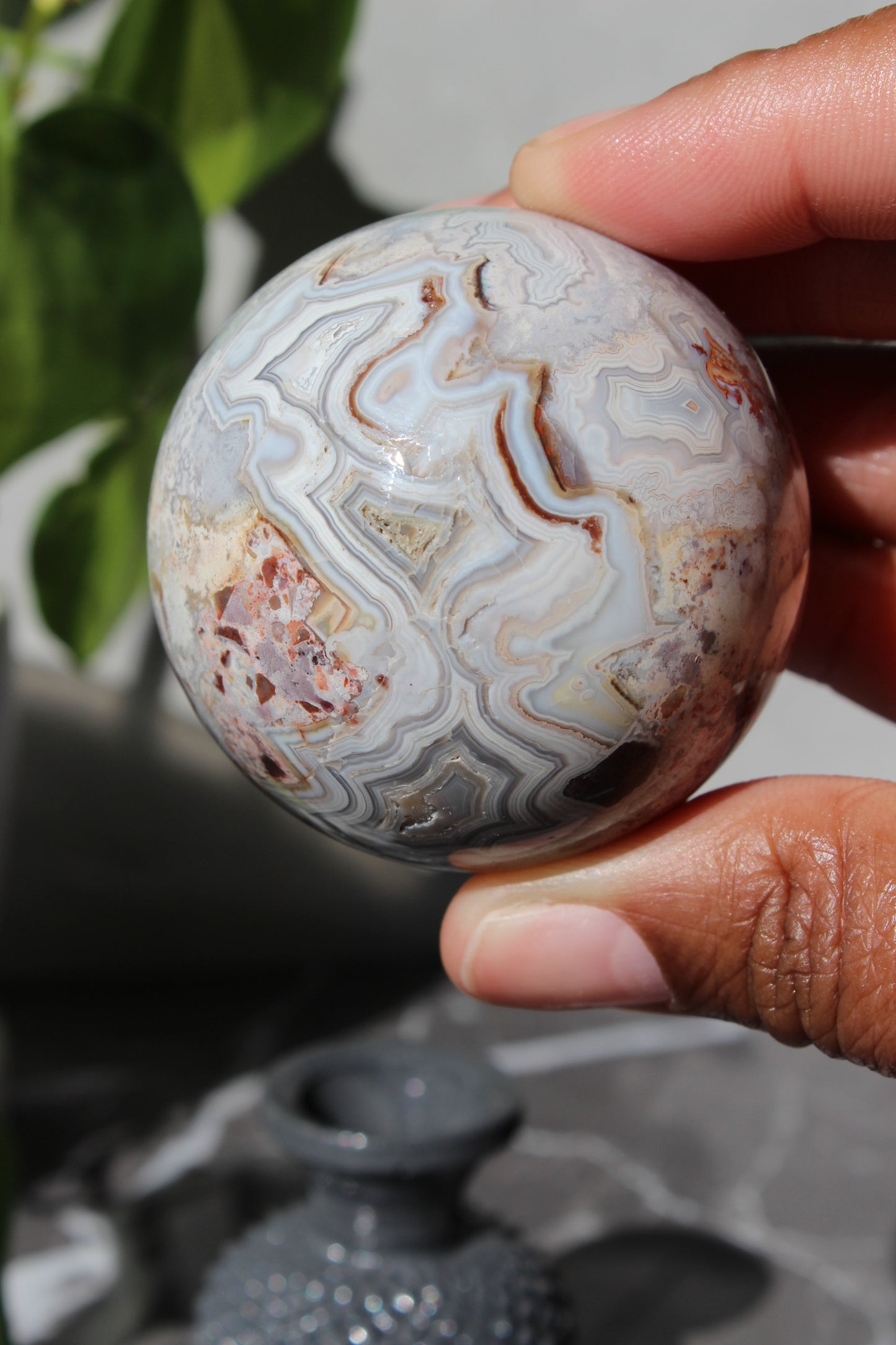 High Grade Crazy Lace Agate Sphere | Crystal Sphere | Tons of Soul