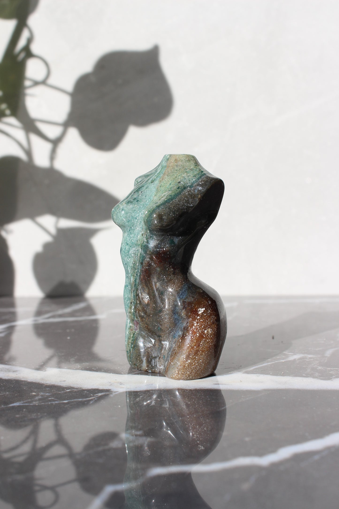 Ocean Jasper Goddess Model | Crystal Body Carving | Crystal Female Torso | Tons of Soul