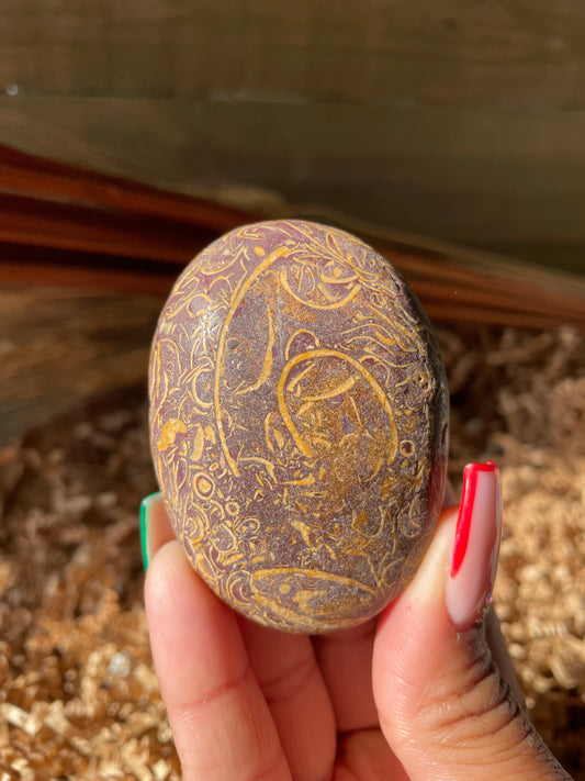 Calligraphy Stone Palmstone #8