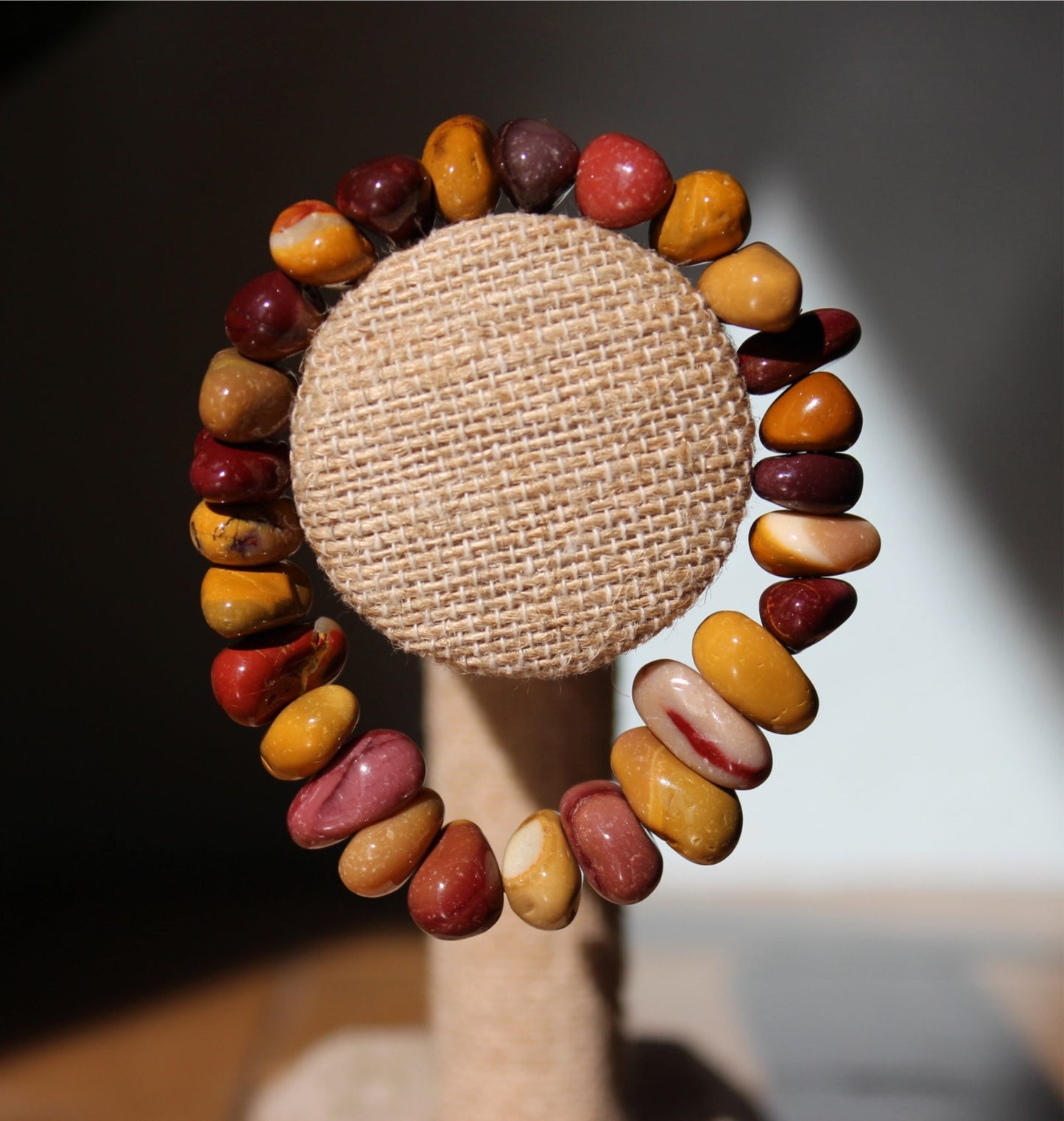 Mookaite Jasper Chunky Chipped Bracelet | Tons of Soul