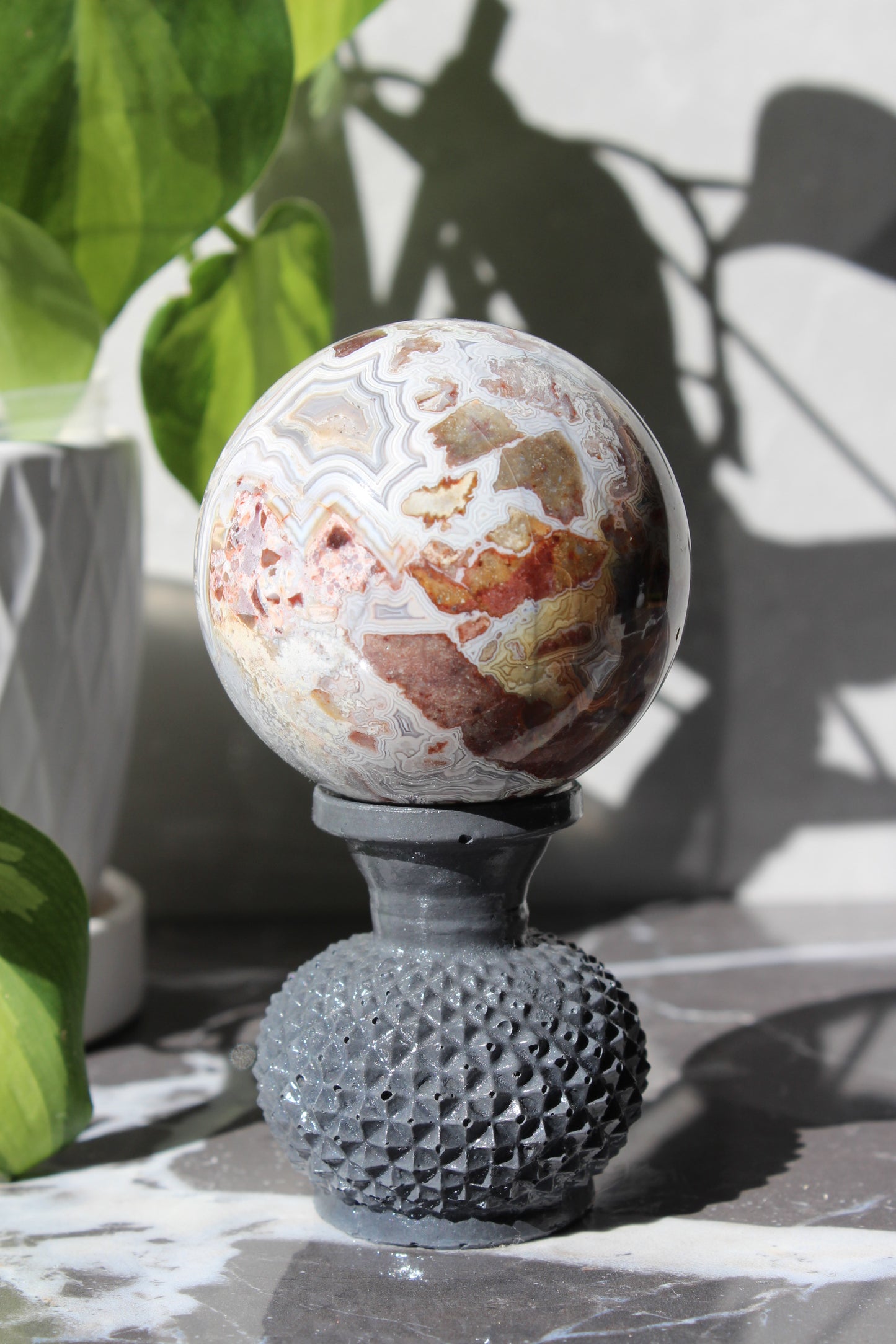 High Grade Crazy Lace Agate Sphere | Crystal Sphere | Tons of Soul