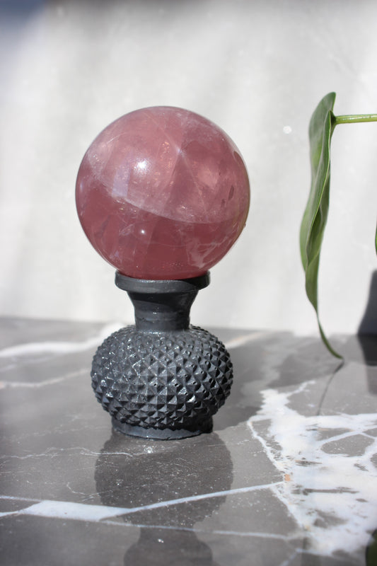 Gemmy Star Rose Quartz Sphere | Rose Quartz Ball | Tons of Soul