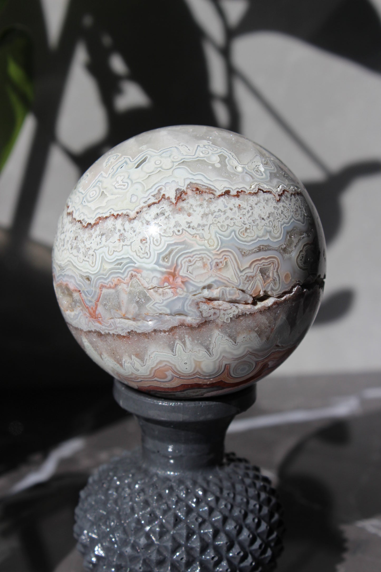 High Grade Crazy Lace Agate Sphere | Crystal Sphere | Tons of Soul