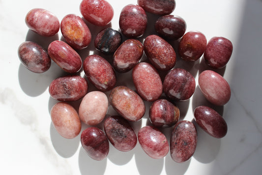 Strawberry Quartz Tumbled Stone | Tons of Soul