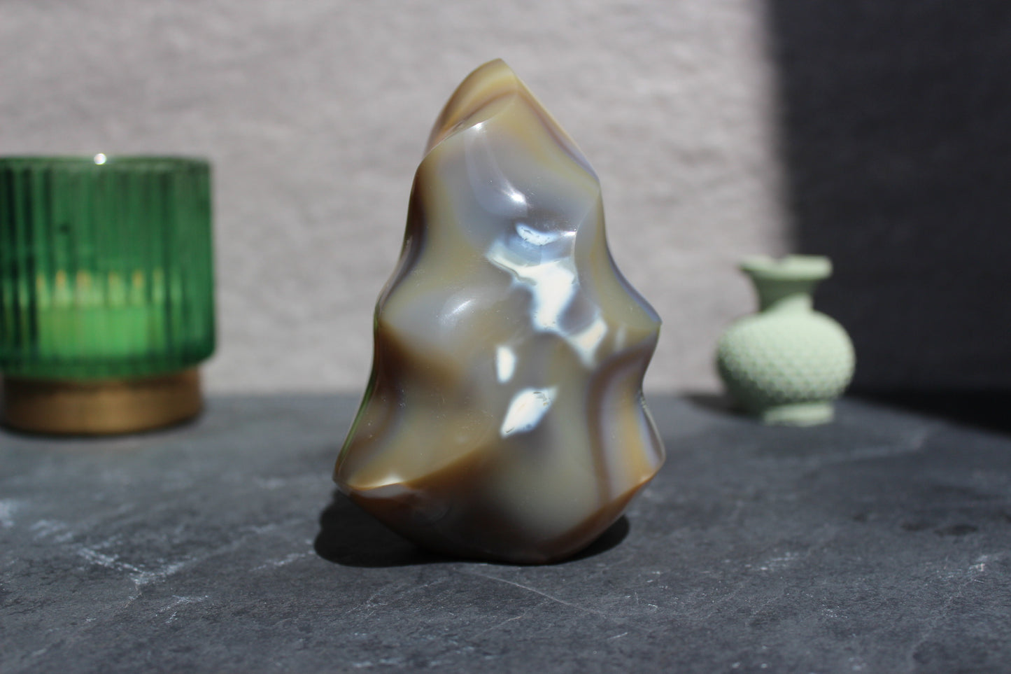 Banded Agate Flame | Brown Agate Flame | Tons of Soul