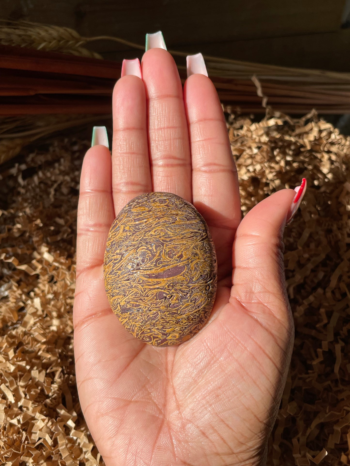 Calligraphy Stone Palmstone #3