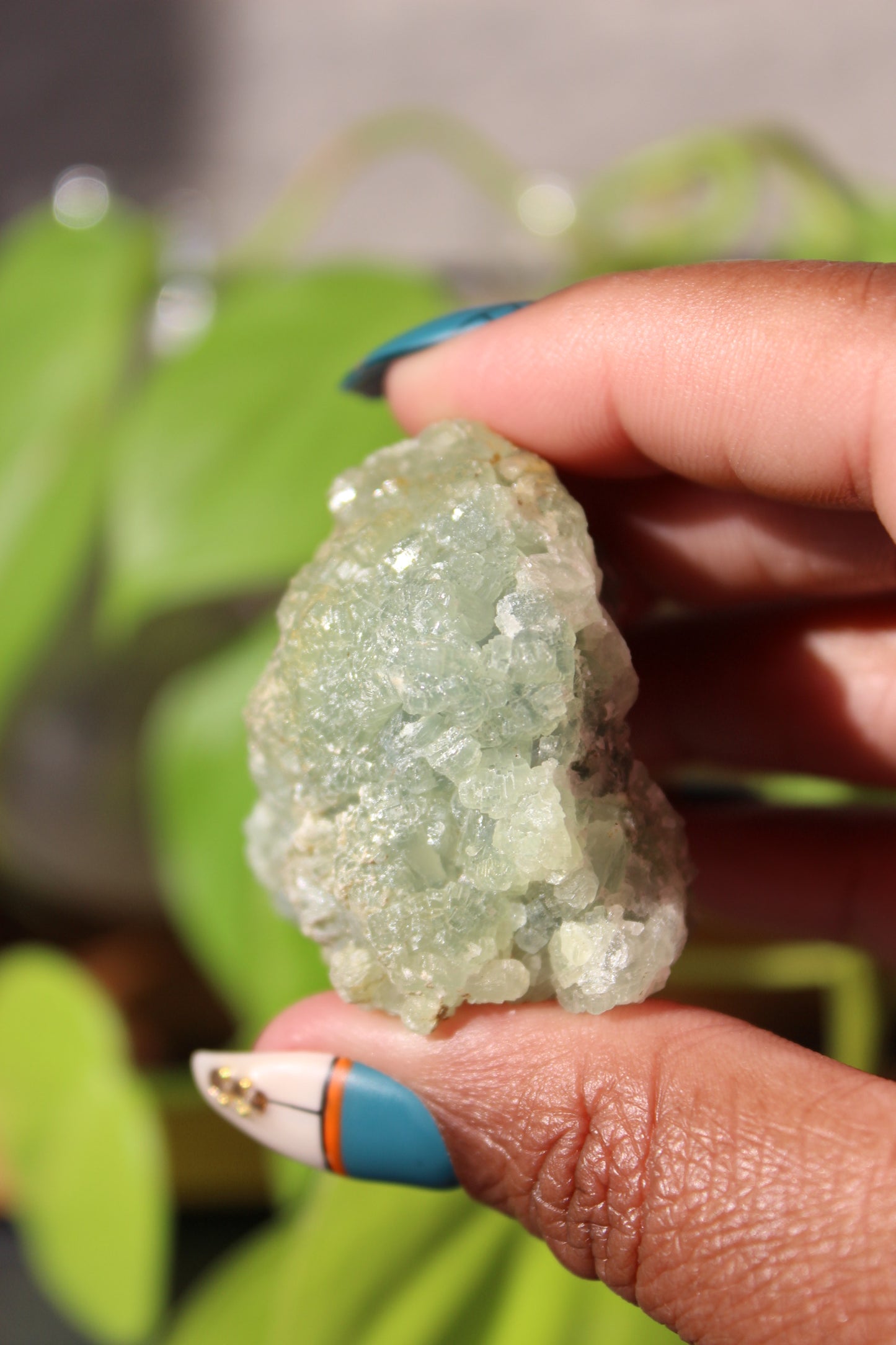 Prehnite and Epidote with Actinolite Cluster Specimen - Morocco | Raw Crystals | Tons of Soul