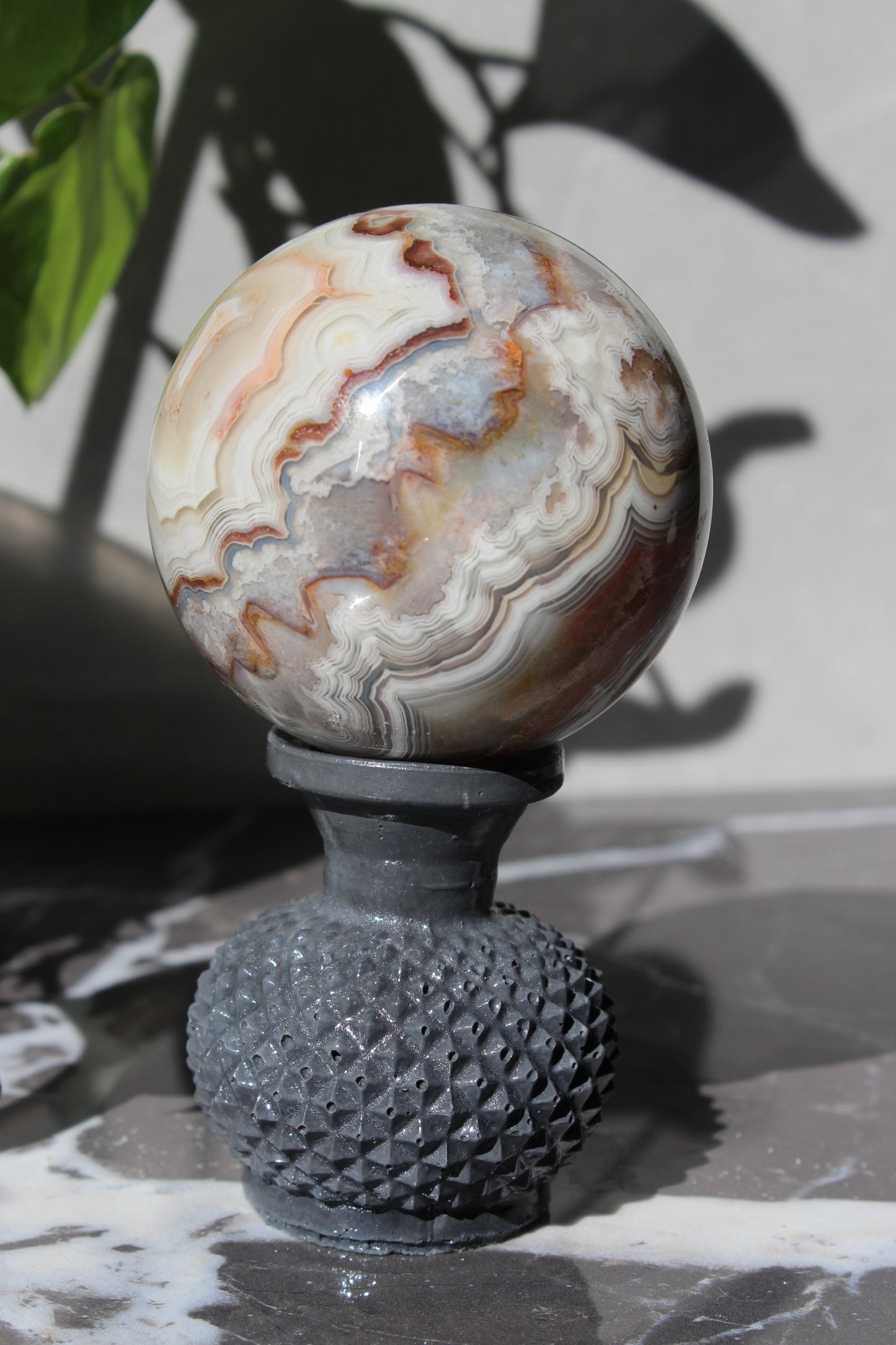 High Grade Crazy Lace Agate Sphere | Crystal Sphere | Tons of Soul