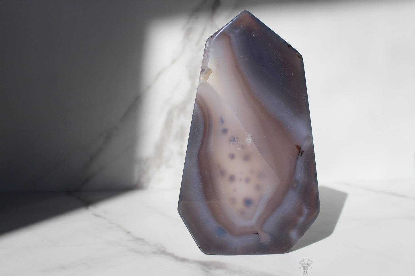Thin Druzy Agate Tower | Druzy Agate Point | Tons of Soul