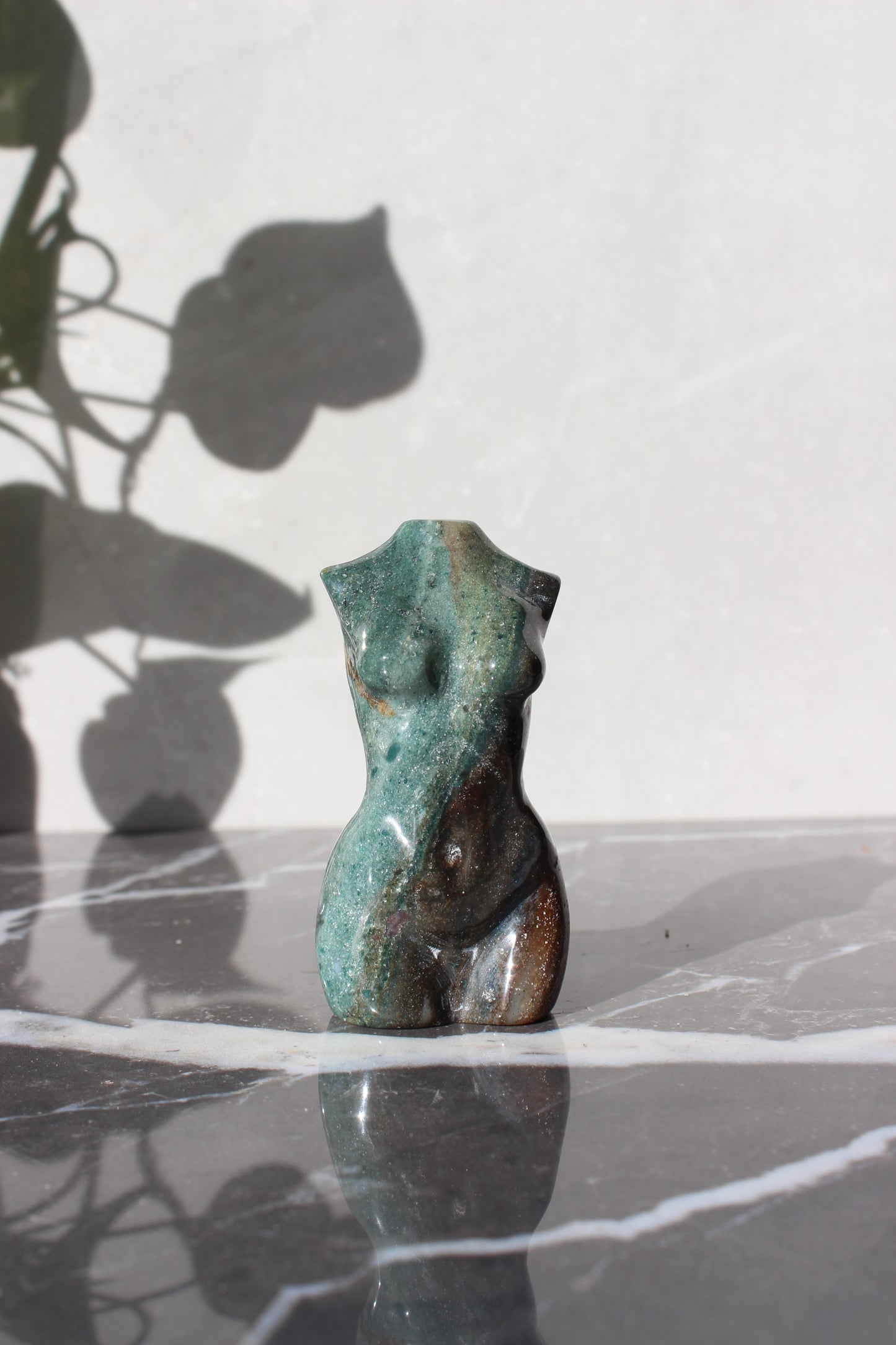 Ocean Jasper Goddess Model | Crystal Body Carving | Crystal Female Torso | Tons of Soul