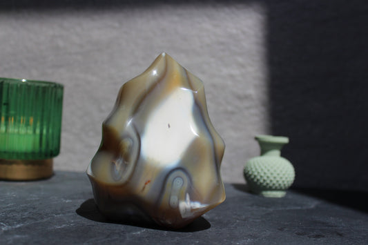 Banded Agate Flame | Brown Agate Flame | Tons of Soul