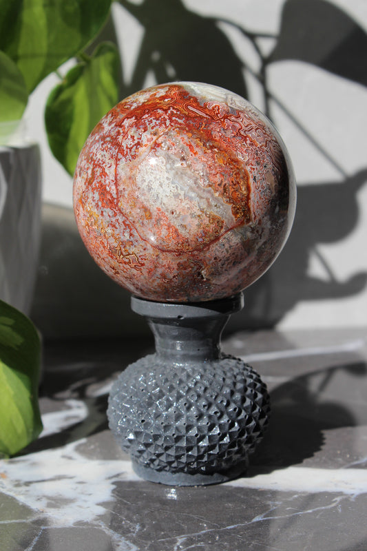 High Grade Crazy Lace Agate Sphere | Crystal Sphere | Tons of Soul
