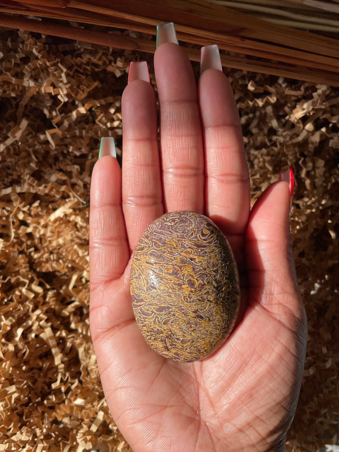 Calligraphy Stone Palmstone #3