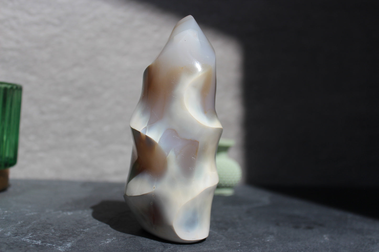 Orca Agate Flame | Brown And Gray Orca Agate Flame | Tons of Soul